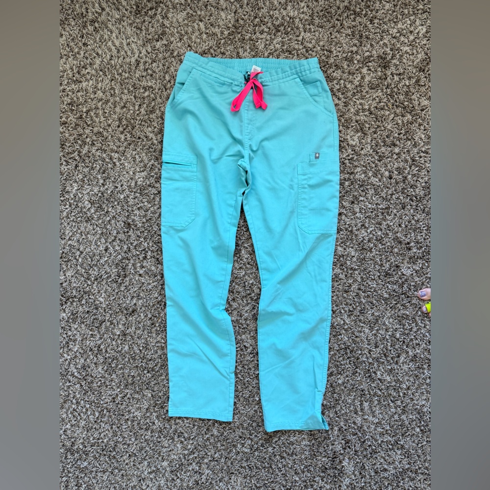 Figs Women’s Neon Blue Yola-Skinny Scrub Pants